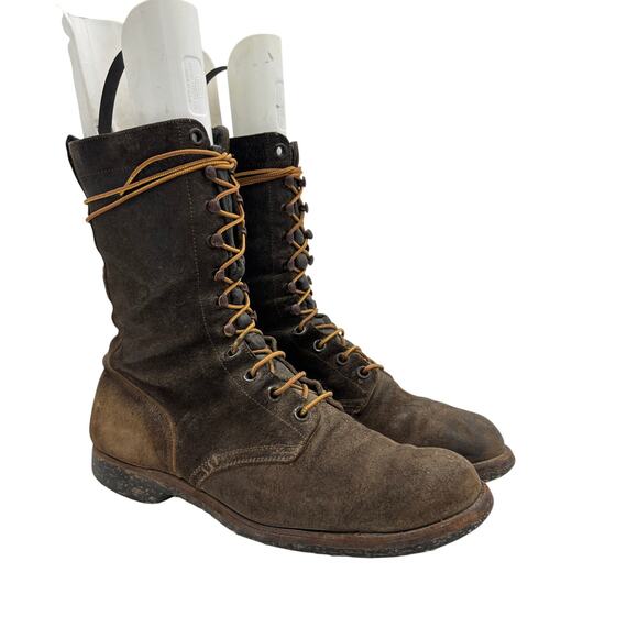 Vintage 1957 Army Contract Military Roughout Boots 11EE Panco Combat Vietnam main image 8